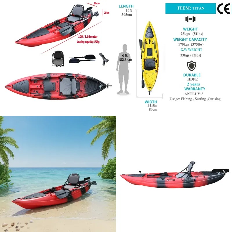 10-футовый одноместный рыболов – обзор и цена Fishing Boat Paddle
